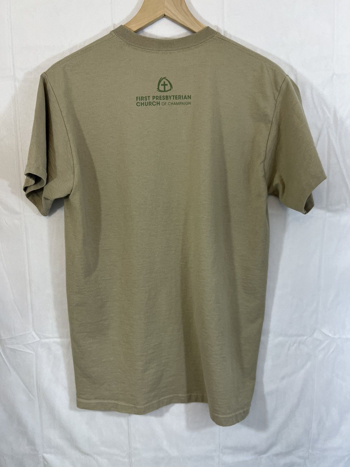 Vintage Love More Religious Worship Cross Graphic Tan Tee Size US M / EU 48-50 / 2 - 7 Thumbnail