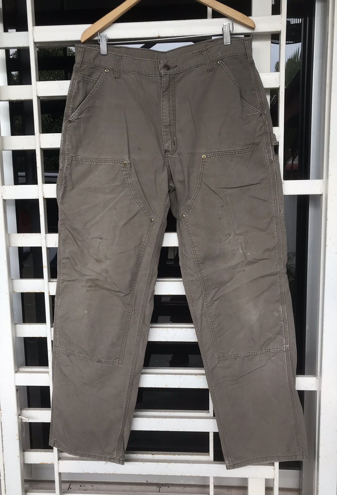 Carhartt × Vintage Vintage 1889 Carhartt Double Knee Workwear Size 36x33 Size US 36 / EU 52 - 1 Thumbnail