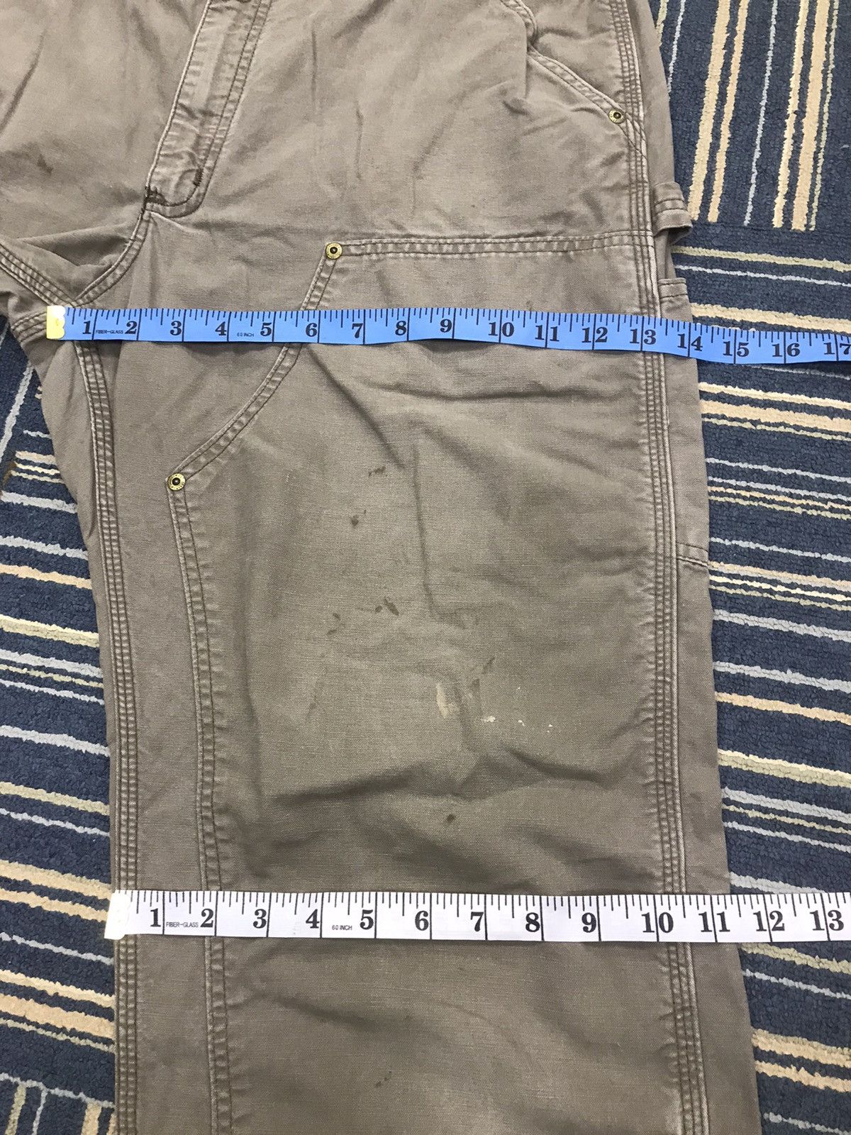 Carhartt × Vintage Vintage 1889 Carhartt Double Knee Workwear Size 36x33 Size US 36 / EU 52 - 14 Thumbnail