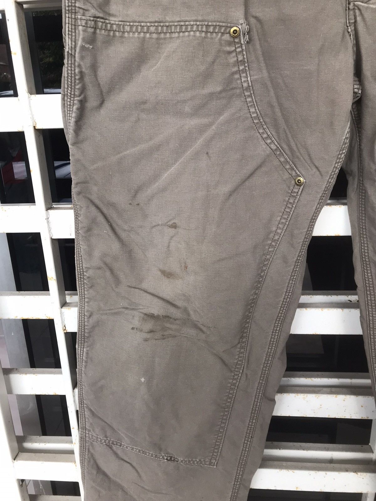 Carhartt × Vintage Vintage 1889 Carhartt Double Knee Workwear Size 36x33 Size US 36 / EU 52 - 4 Thumbnail