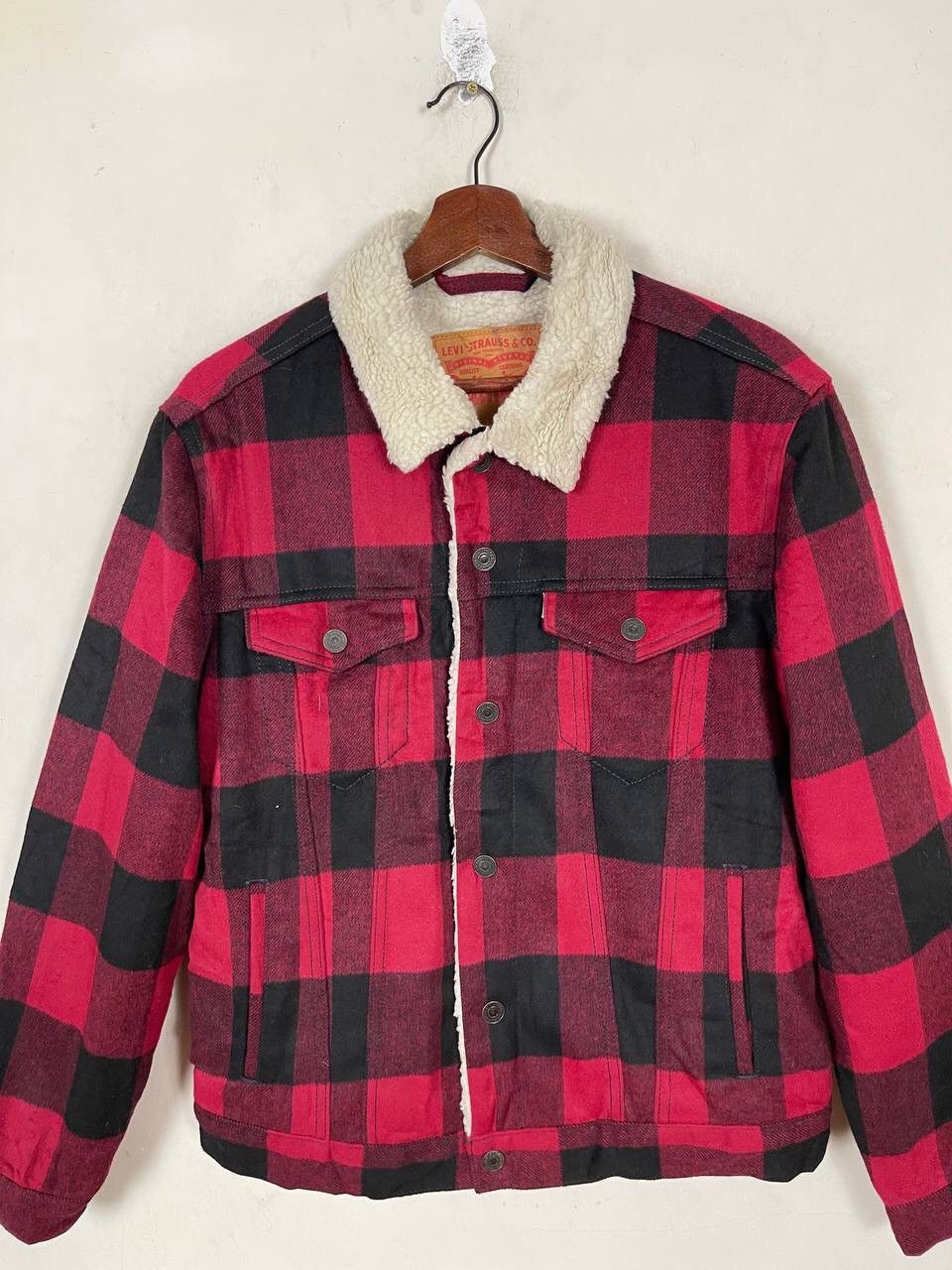 Levi's Made & Crafted 90’S WESTERN JACKET LEVI’S TARTAN SHEARLING STREETFASHION Size US M / EU 48-50 / 2 - 4 Thumbnail