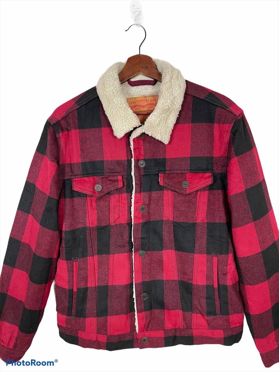 Levi's Made & Crafted 90’S WESTERN JACKET LEVI’S TARTAN SHEARLING STREETFASHION Size US M / EU 48-50 / 2 - 6 Thumbnail