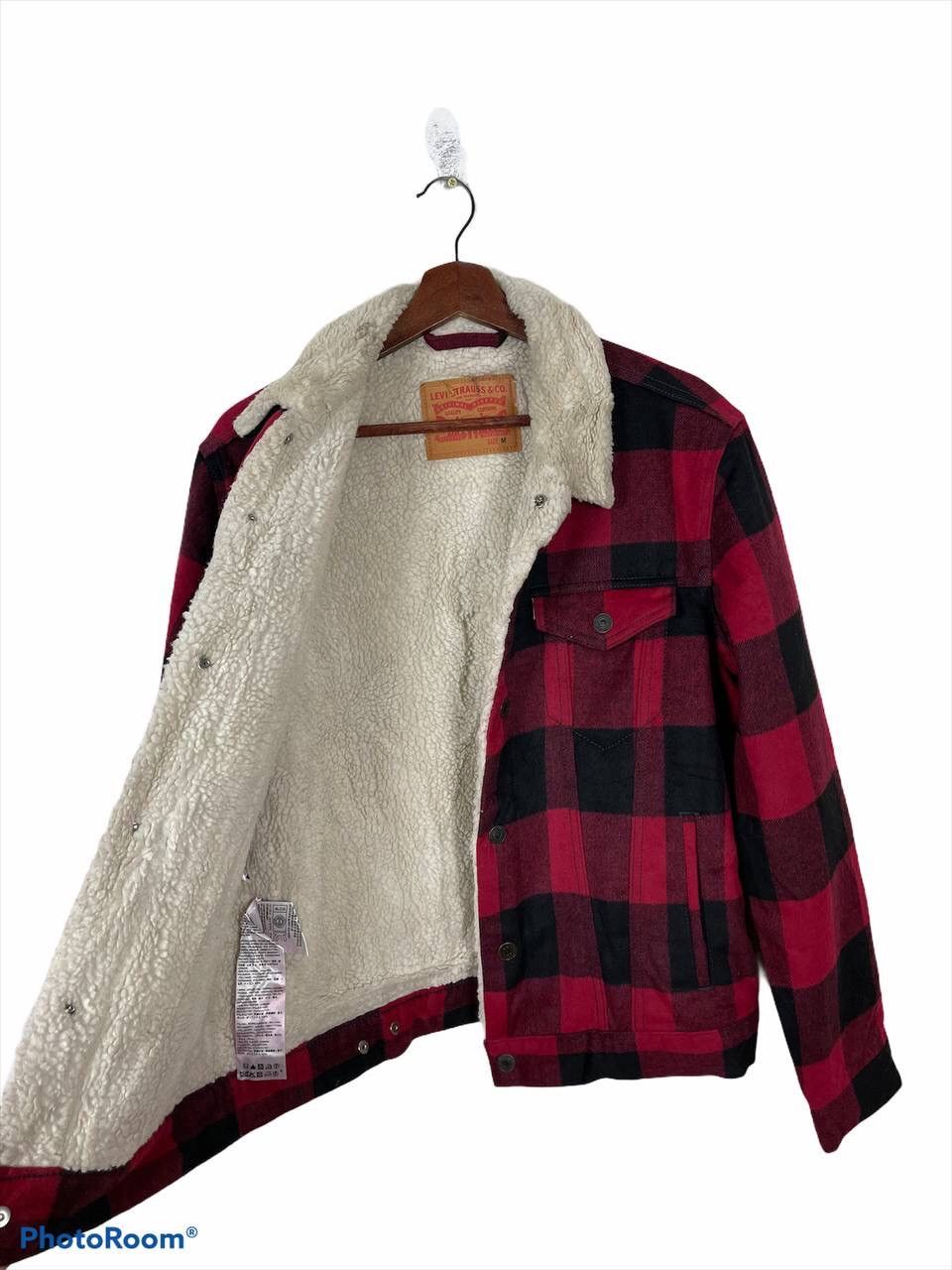 Levi's Made & Crafted 90’S WESTERN JACKET LEVI’S TARTAN SHEARLING STREETFASHION Size US M / EU 48-50 / 2 - 7 Thumbnail