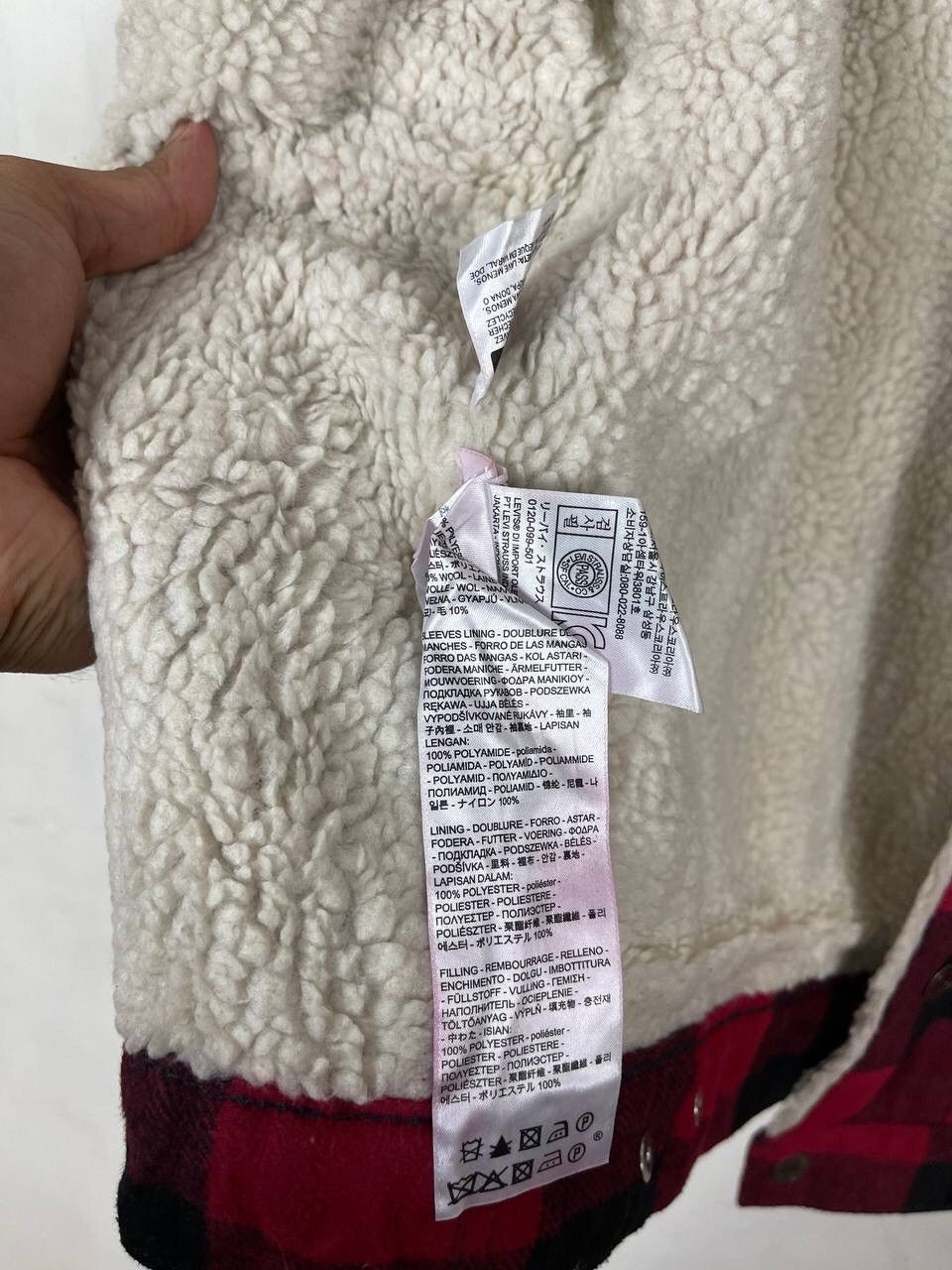 Levi's Made & Crafted 90’S WESTERN JACKET LEVI’S TARTAN SHEARLING STREETFASHION Size US M / EU 48-50 / 2 - 3 Thumbnail