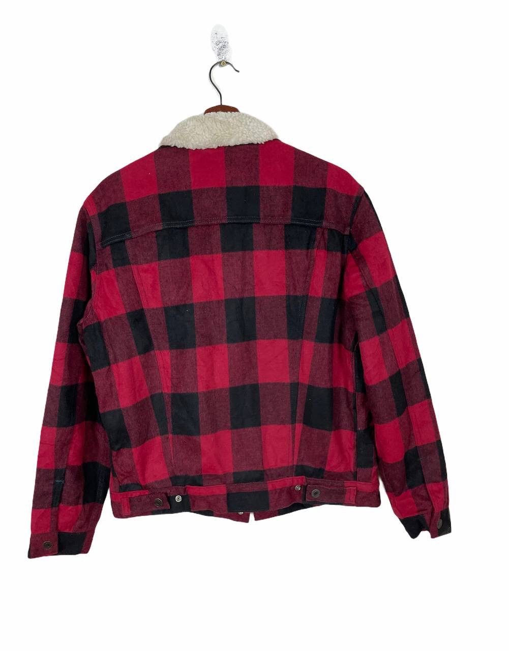 Levi's Made & Crafted 90’S WESTERN JACKET LEVI’S TARTAN SHEARLING STREETFASHION Size US M / EU 48-50 / 2 - 8 Thumbnail
