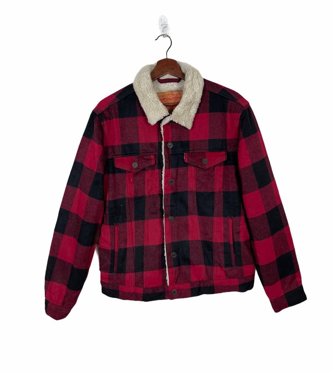 Levi's Made & Crafted 90’S WESTERN JACKET LEVI’S TARTAN SHEARLING STREETFASHION Size US M / EU 48-50 / 2 - 9 Thumbnail