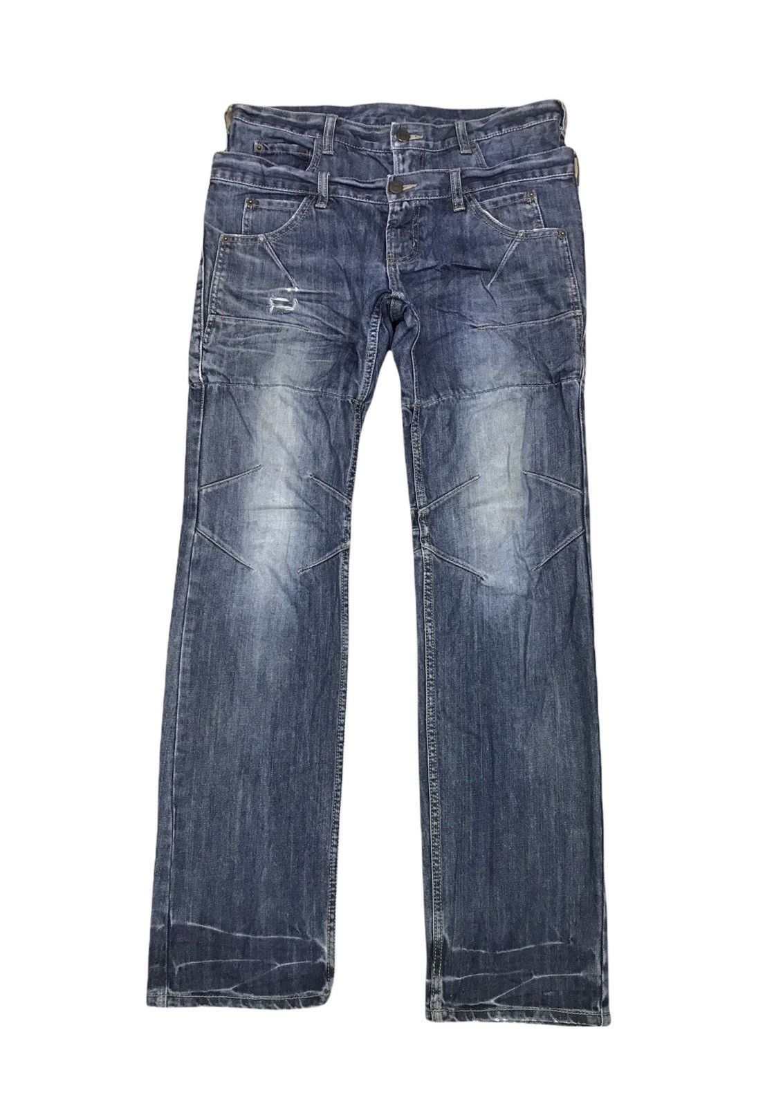 Japanese Brand × PPFM PPFM Double Waist Denim Size 31x33 Size US 32 / EU 48 - 1 Thumbnail