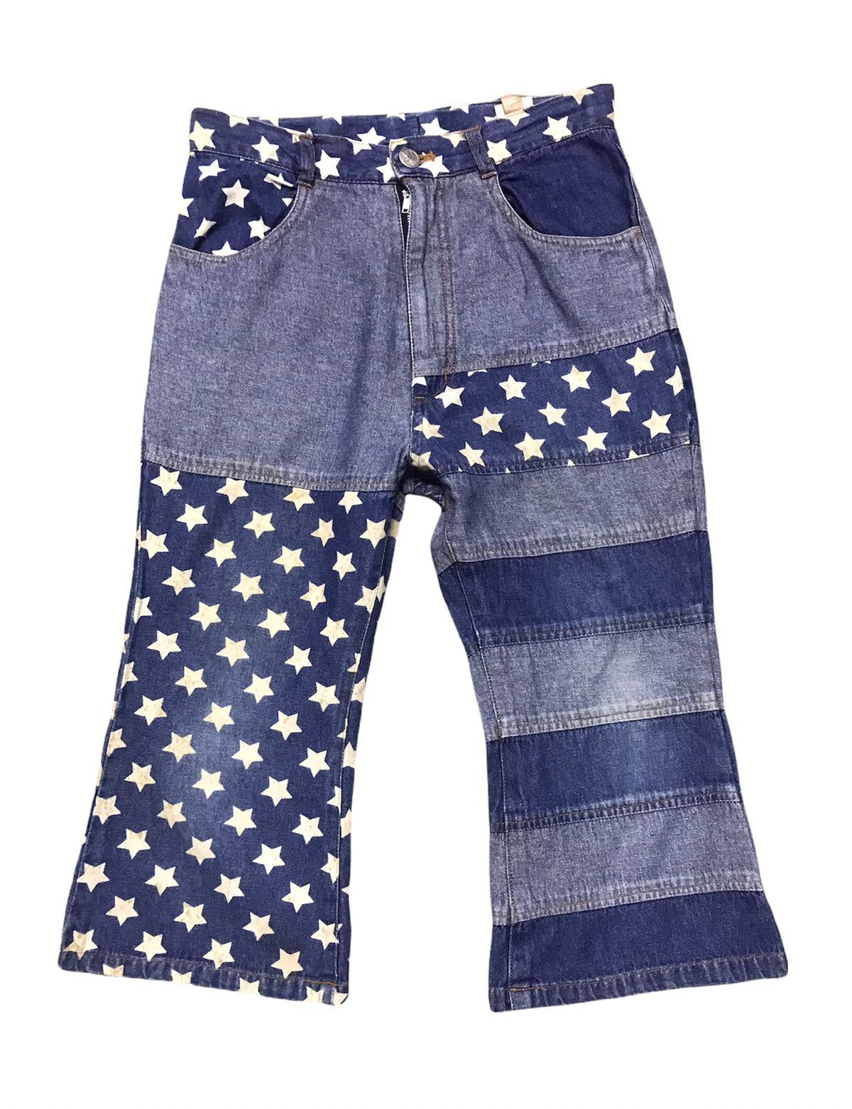 Japanese Brand Patchwork Star Hysteric Glamour Design Size 26" / US 2 / IT 38 - 1 Thumbnail