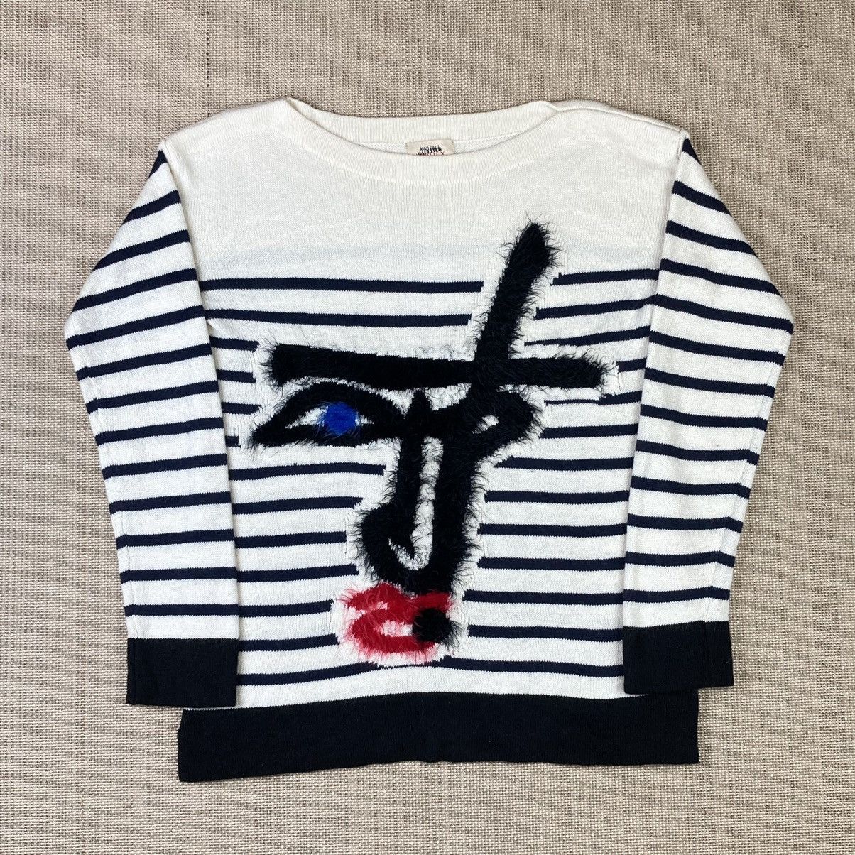 Jean Paul Gaultier Jean Paul Gaultier Lindex Picasso Face striped sweater Size S / US 4 / IT 40 - 1 Thumbnail