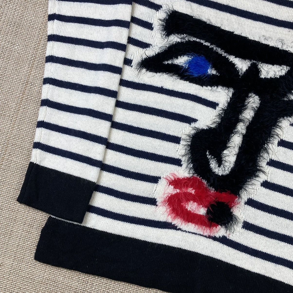 Jean Paul Gaultier Jean Paul Gaultier Lindex Picasso Face striped sweater Size S / US 4 / IT 40 - 5 Thumbnail