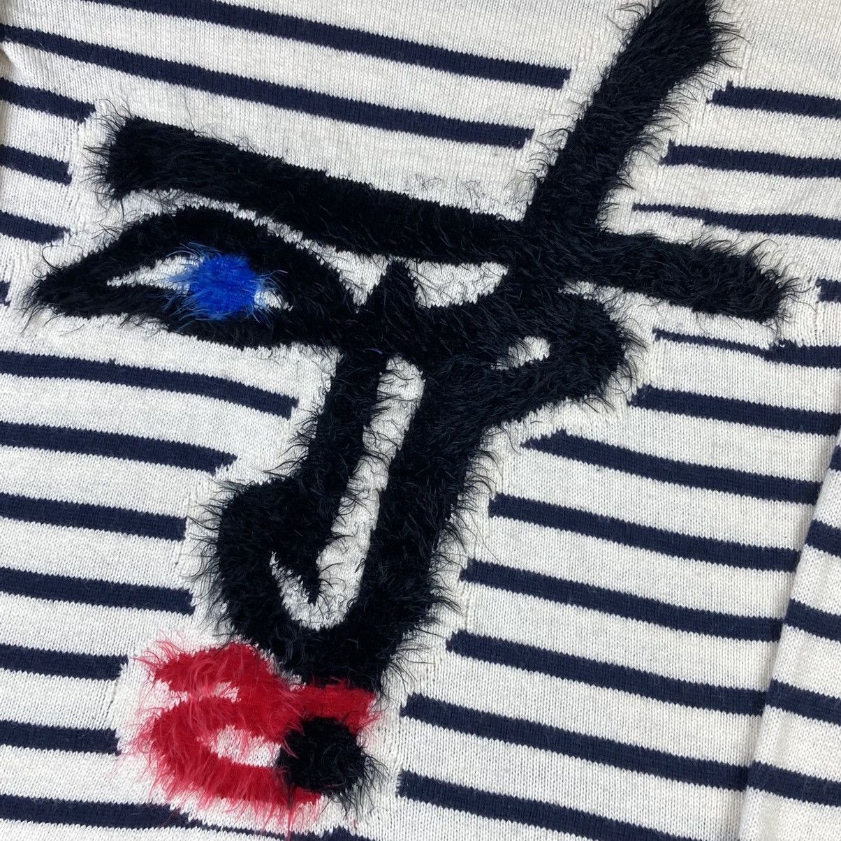 Jean Paul Gaultier Jean Paul Gaultier Lindex Picasso Face striped sweater Size S / US 4 / IT 40 - 6 Thumbnail