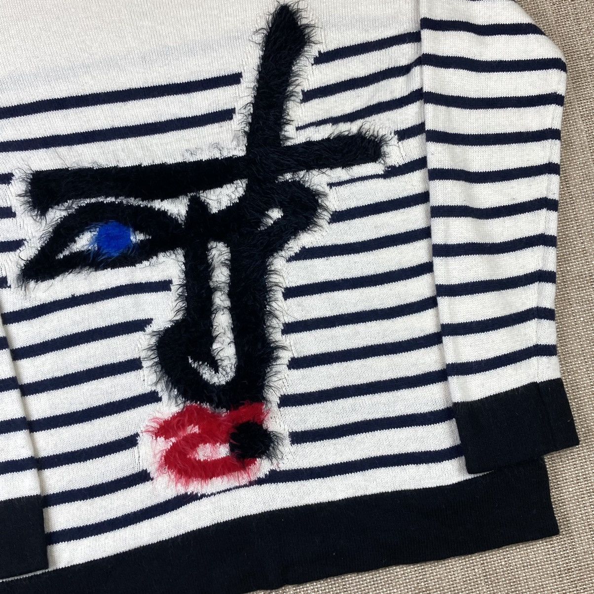 Jean Paul Gaultier Jean Paul Gaultier Lindex Picasso Face striped sweater Size S / US 4 / IT 40 - 4 Thumbnail