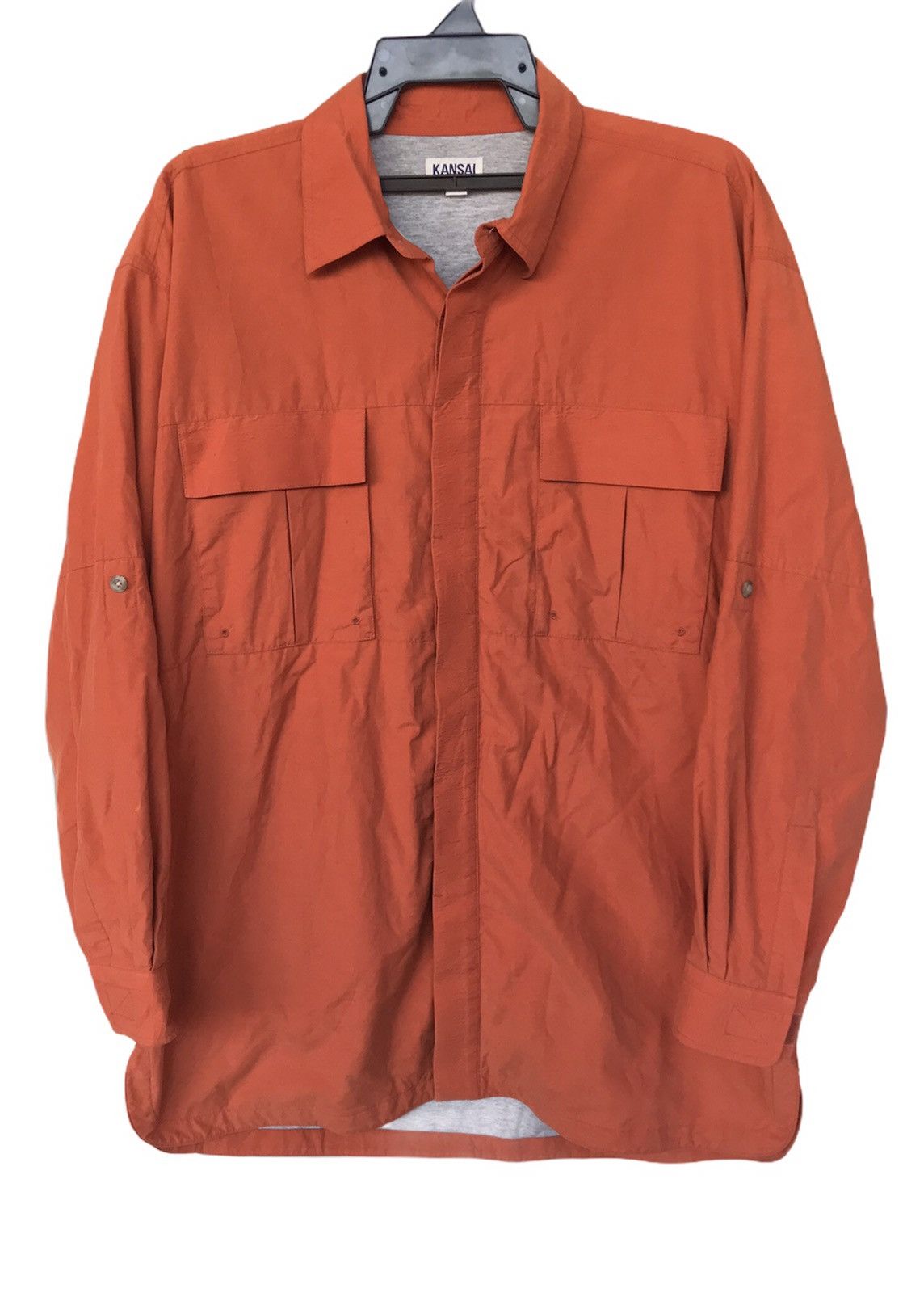 Japanese Brand × Kansai Yamamoto Kansai Jeans Long Sleeve Button up Nice Design Size US XL / EU 56 / 4 - 1 Thumbnail