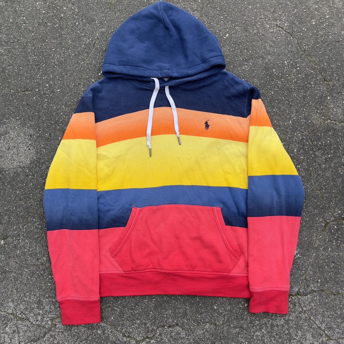 Polo Ralph Lauren Royal Multi Stripe Hoodie