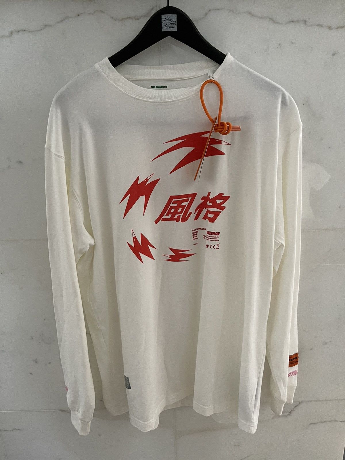★新品  ヘロンプレストン H2 UnityダブルレイヤードTシャツ 白M H&M × Heron Preston Heron Preston x H&M H2 “Unity” Layered