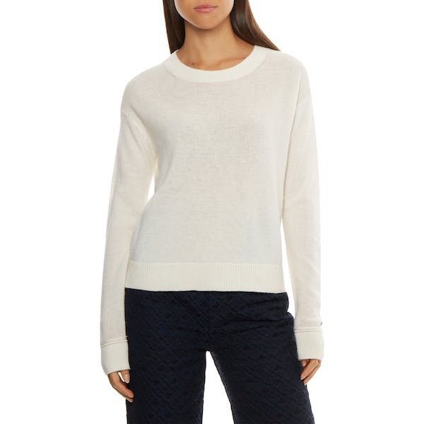 image of Tommy Hilfiger Cashmere Sweater in Snow White, Women's (Size Small)