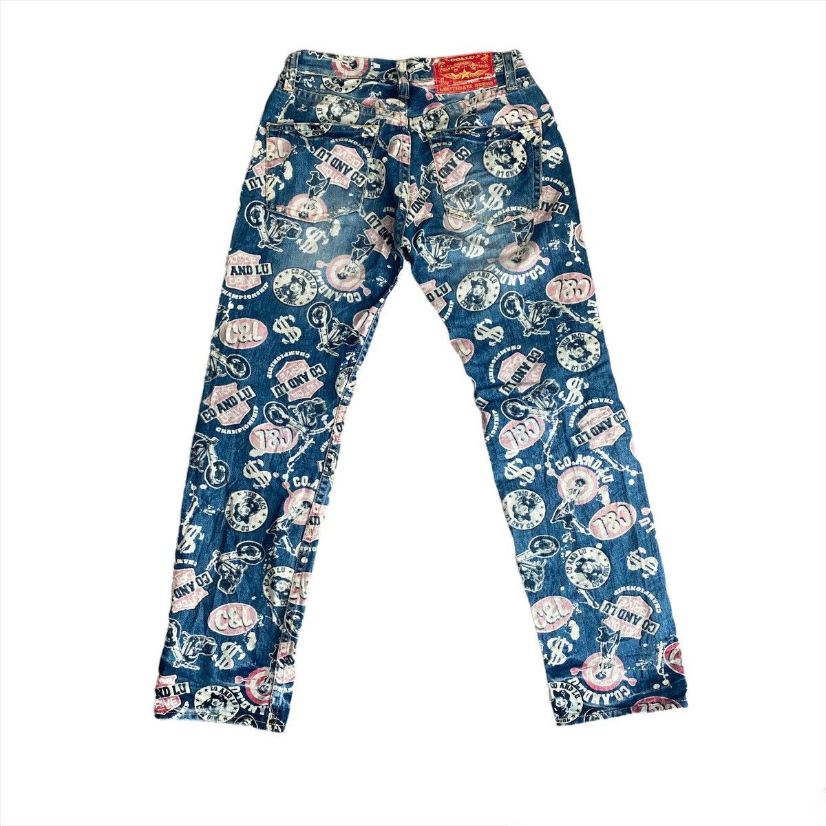 Japanese Brand Japanese Brand Co & Lu All Overprints Denim Hysteric Jeans Size US 31 - 5 Thumbnail