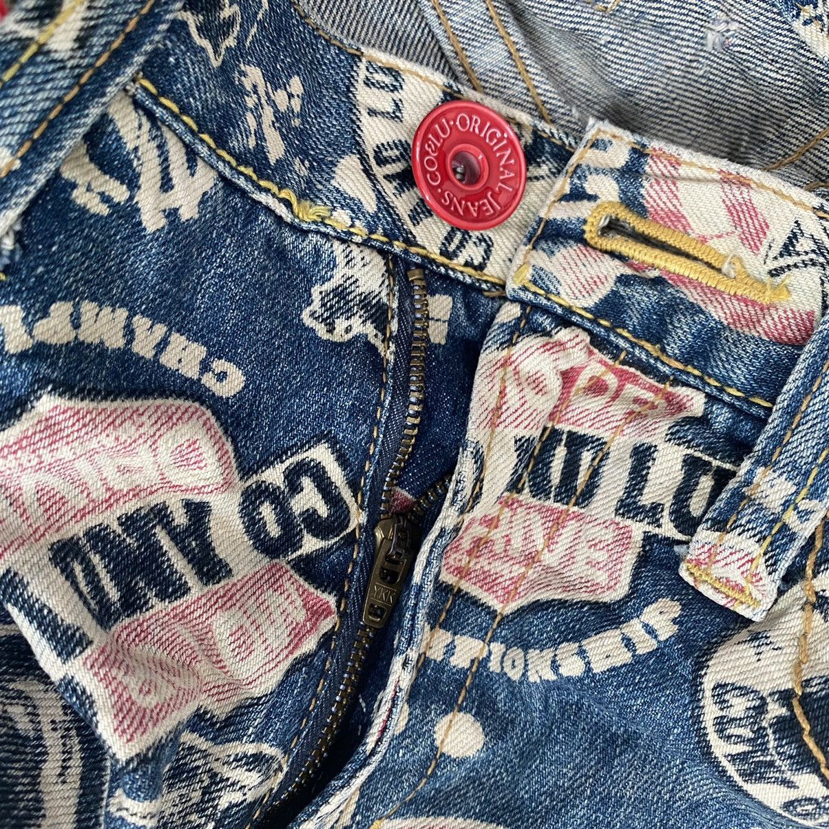 Japanese Brand Japanese Brand Co & Lu All Overprints Denim Hysteric Jeans Size US 31 - 3 Thumbnail