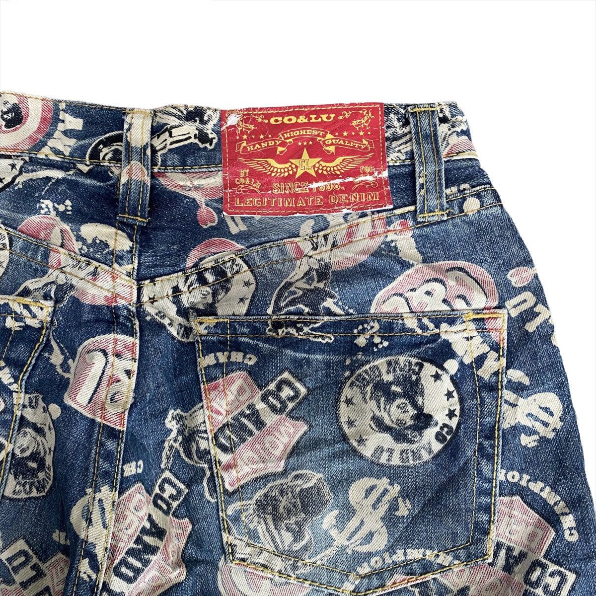 Japanese Brand Japanese Brand Co & Lu All Overprints Denim Hysteric Jeans Size US 31 - 7 Thumbnail