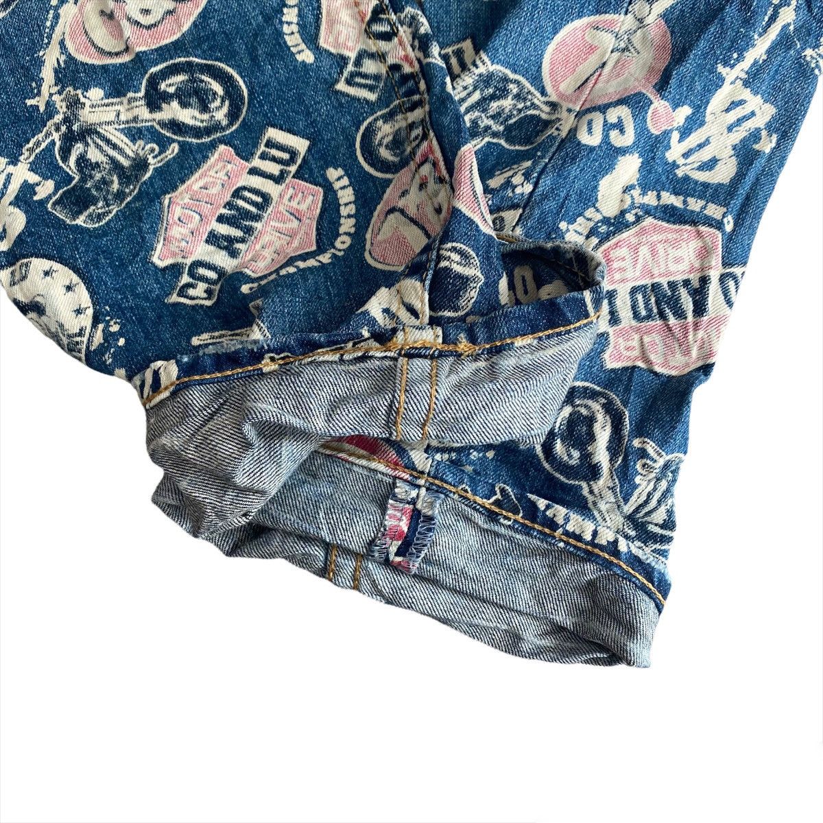 Japanese Brand Japanese Brand Co & Lu All Overprints Denim Hysteric Jeans Size US 31 - 4 Thumbnail