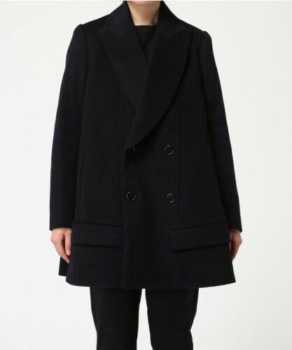 Soft Melton Wool Peacoat
