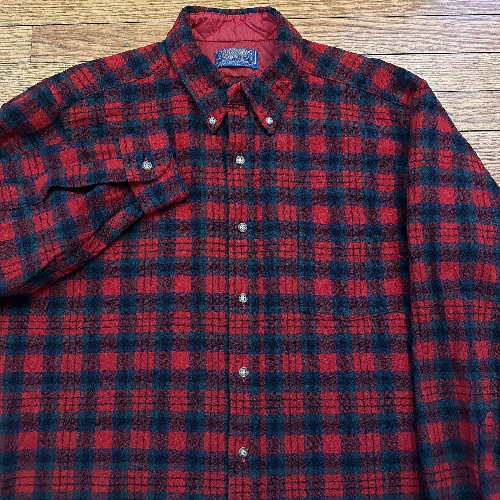 Vintage Pendleton Authentic Macduff Tartan Plaid Wool Shirt