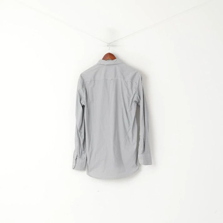 Henri Lloyd Henri Lloyd Men L Casual Shirt Gray Striped Top 6435 Size US L / EU 52-54 / 3 - 7 Thumbnail