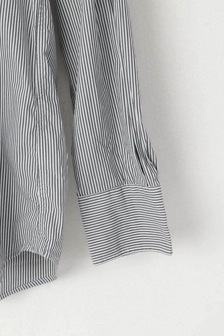 Henri Lloyd Henri Lloyd Men L Casual Shirt Gray Striped Top 6435 Size US L / EU 52-54 / 3 - 4 Thumbnail