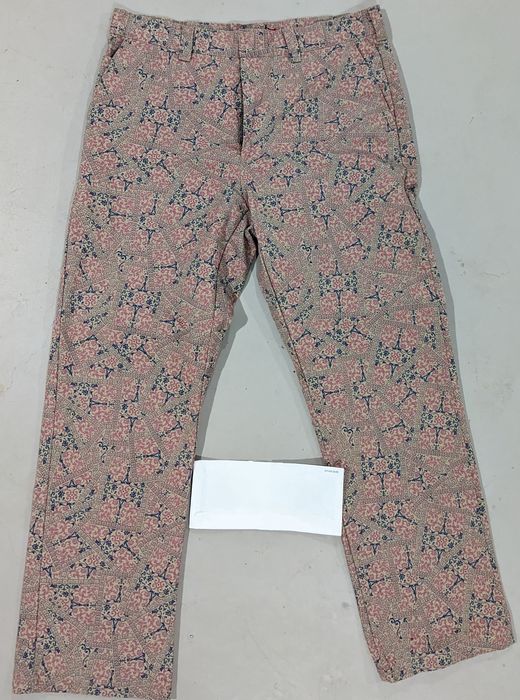 Supreme Supreme Khaki Floral Cards pants | Grailed