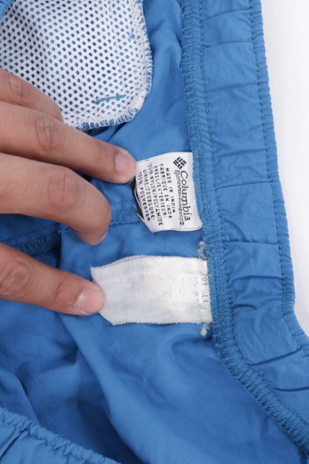 Columbia × Vintage Vintage 90s Columbia Outdoor Hiking Nylon Shorts Blue Size US 32 / EU 48 - 5 Thumbnail