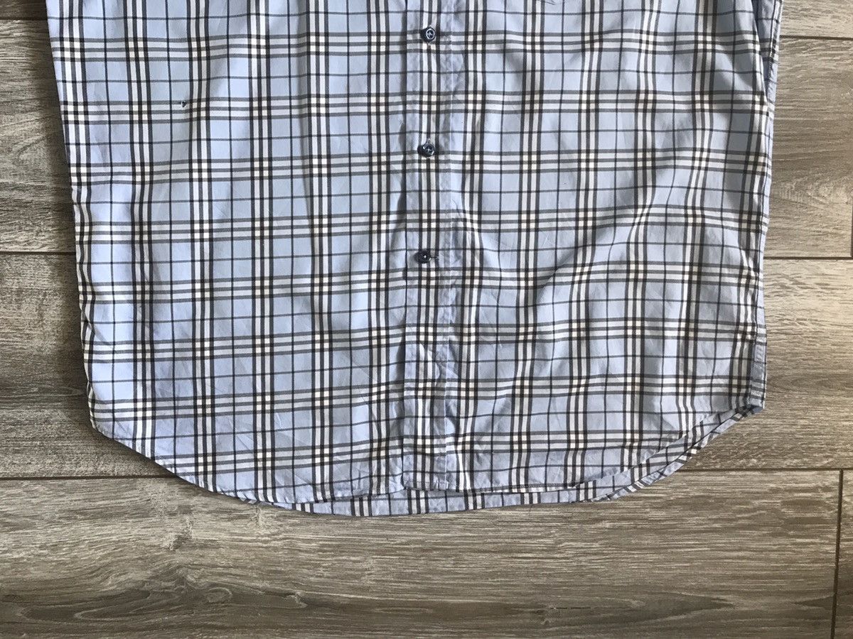 90s Vintage Burberry nova check Short Sleeve Shirt