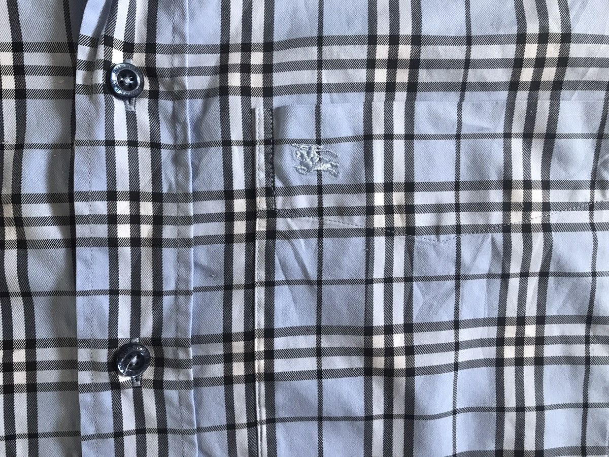 90s Vintage Burberry nova check Short Sleeve Shirt