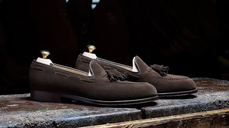 Crockett & Jones Crockett & Jones - CAVENDISH DARK BROWN CALF SUEDE - 8.5E Size US 8.5 / EU 41-42 - 1 Thumbnail