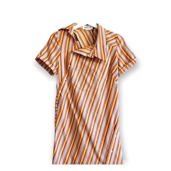 MONSE NWT Monse Stripe Open Back Deconstructed Dress, Cotton Blend Size XS / US 0-2 / IT 36-38 - 2 Thumbnail