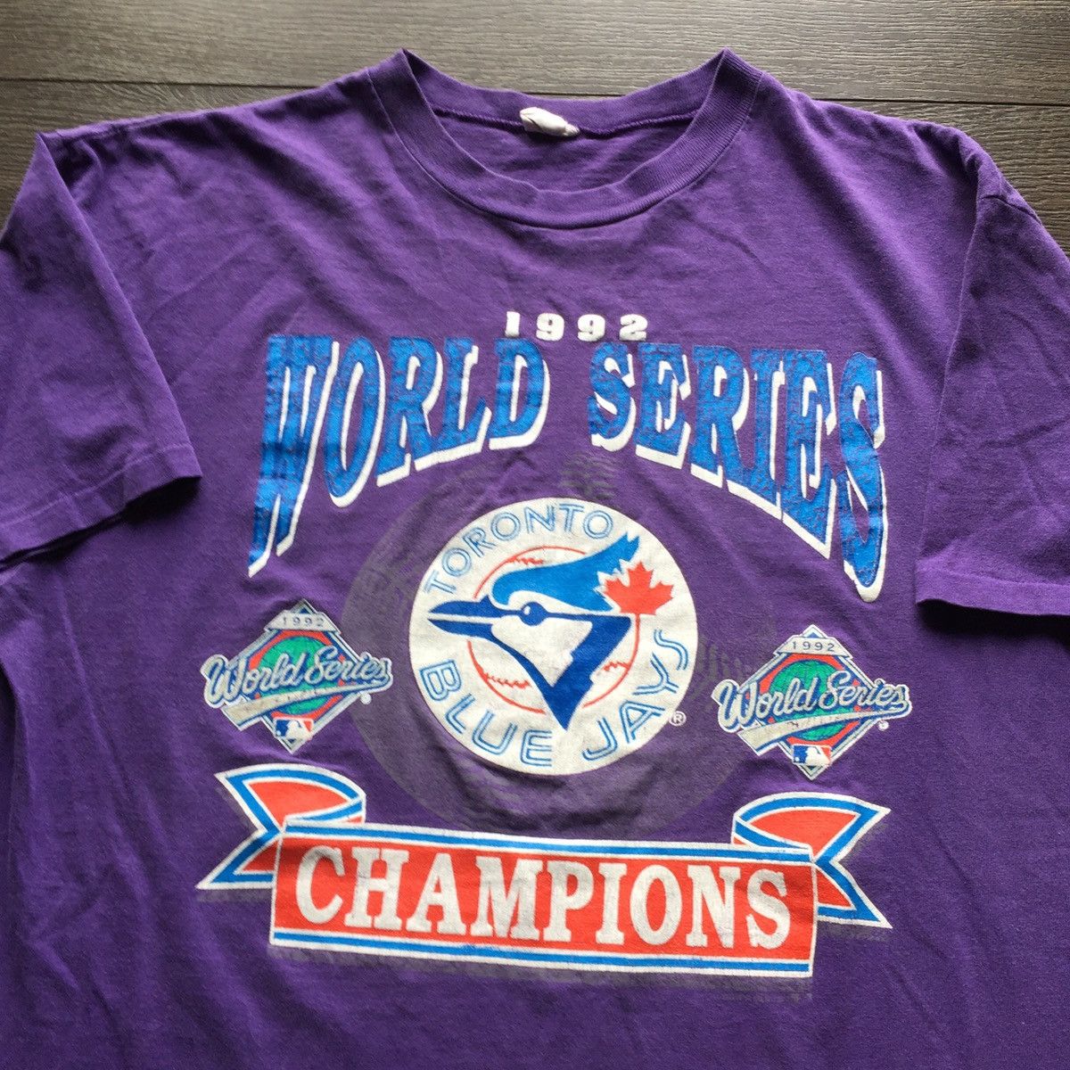 Vintage Vintage 1992 Toronto Blue Jays MLB World Series T Shirt Size US L / EU 52-54 / 3 - 2 Preview