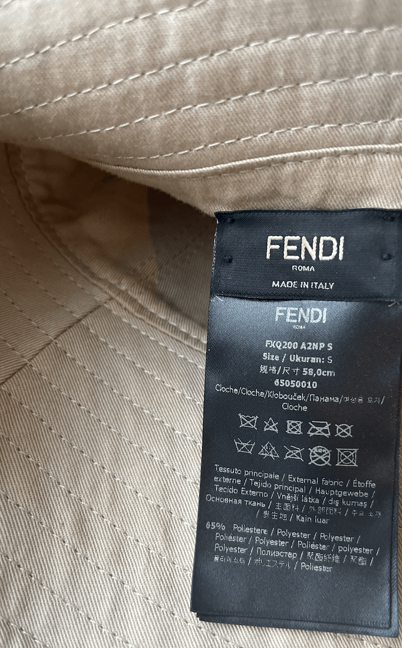 Fendi Reversible Fendi 2022 Brown Tech Fabric Bucket Hat Size ONE SIZE - 7 Thumbnail