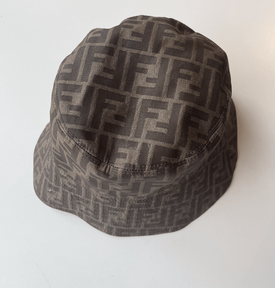 Fendi Reversible Fendi 2022 Brown Tech Fabric Bucket Hat Size ONE SIZE - 2 Thumbnail