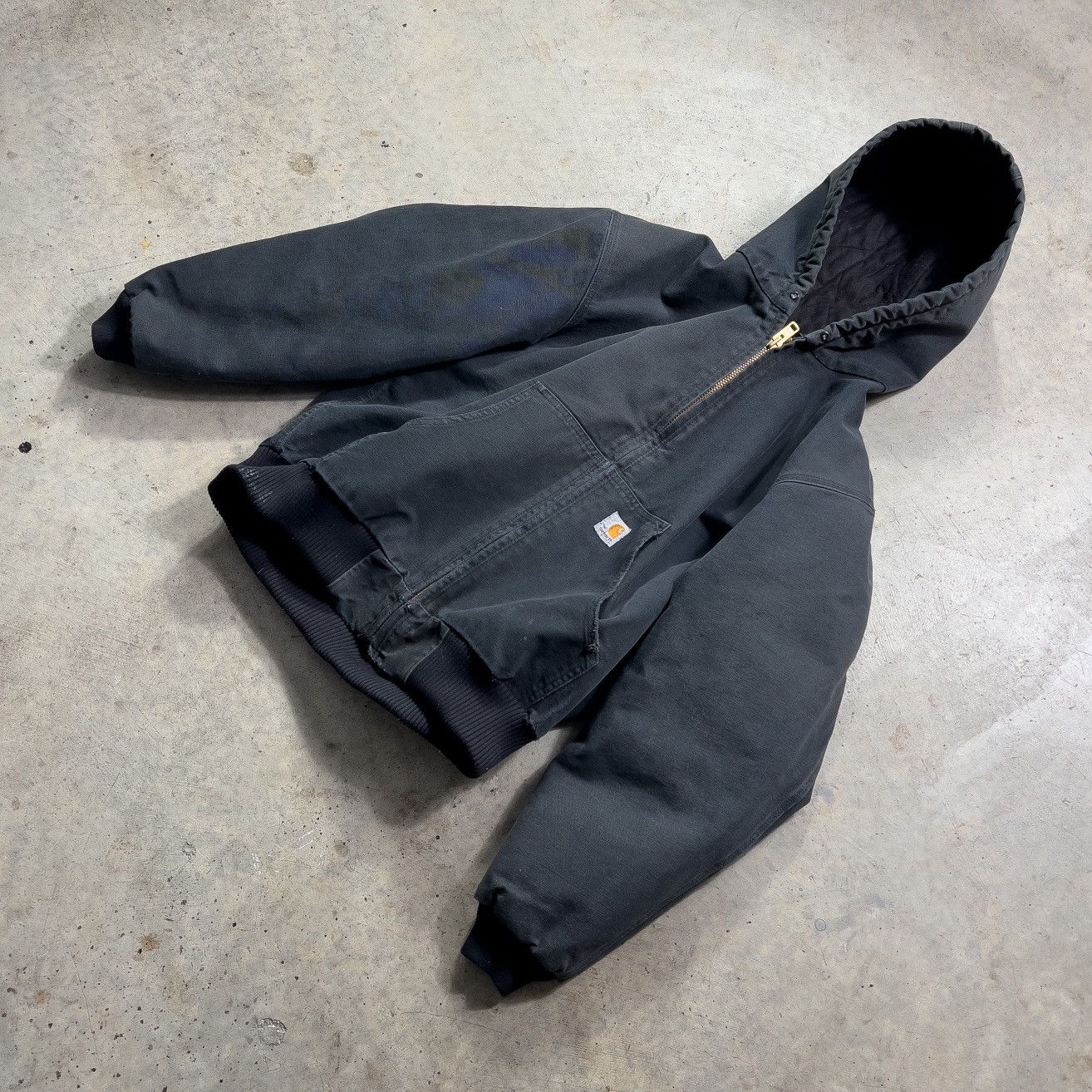 Vintage Vintage Black Carhartt J140 Quilted Jacket Size US L / EU 52-54 / 3 - 7 Preview