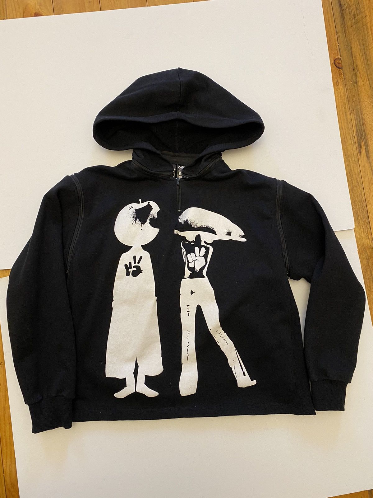 image of Archival Clothing x Hysteric Glamour Paynestar Dots And Loops Hoodie Black, Men's (Size Medium)