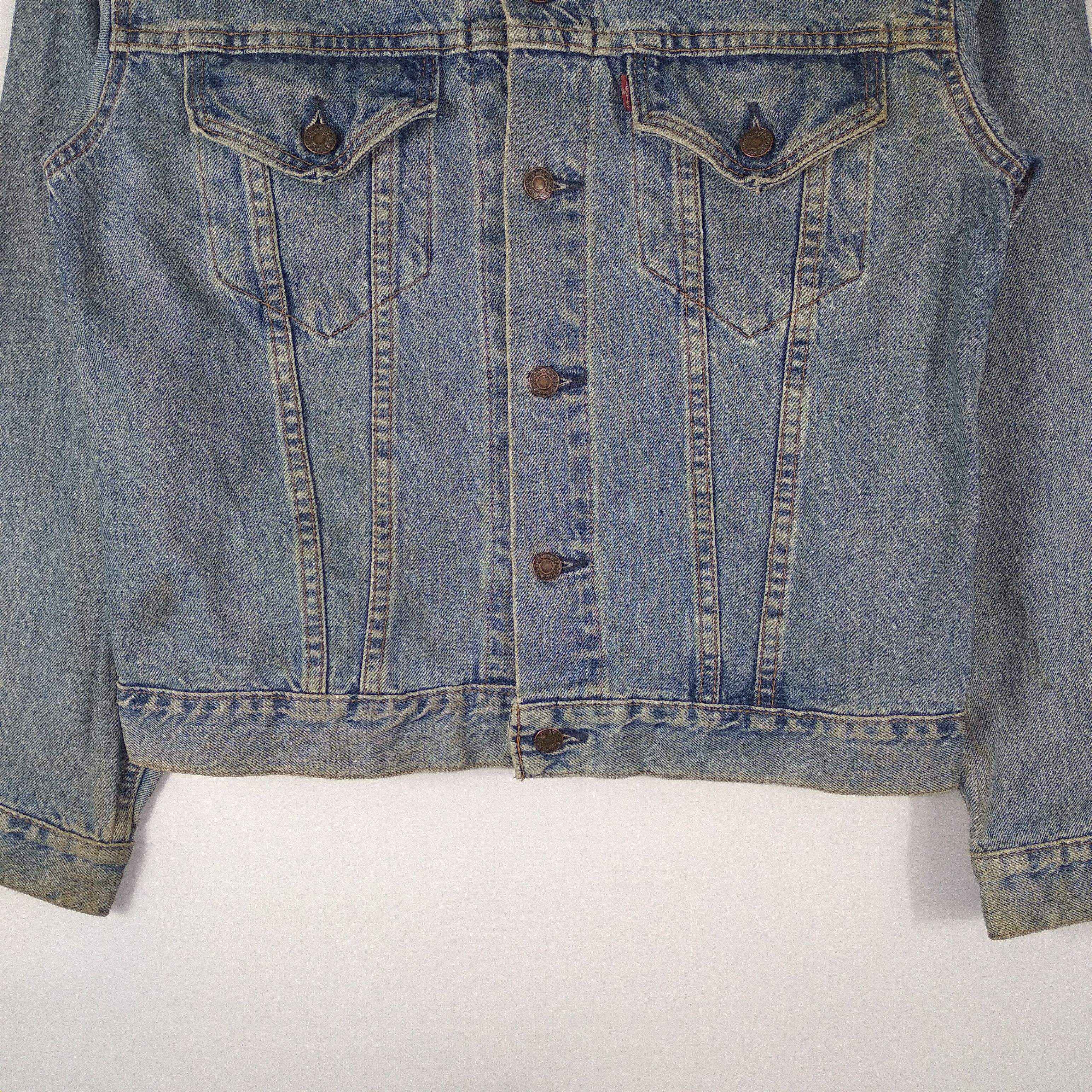 Levi's Vintage Clothing × Vintage 🔥OG🔥Vintage 90s Levis Trucker Denim Jacket Western Jacket Size US S / EU 44-46 / 1 - 3 Thumbnail