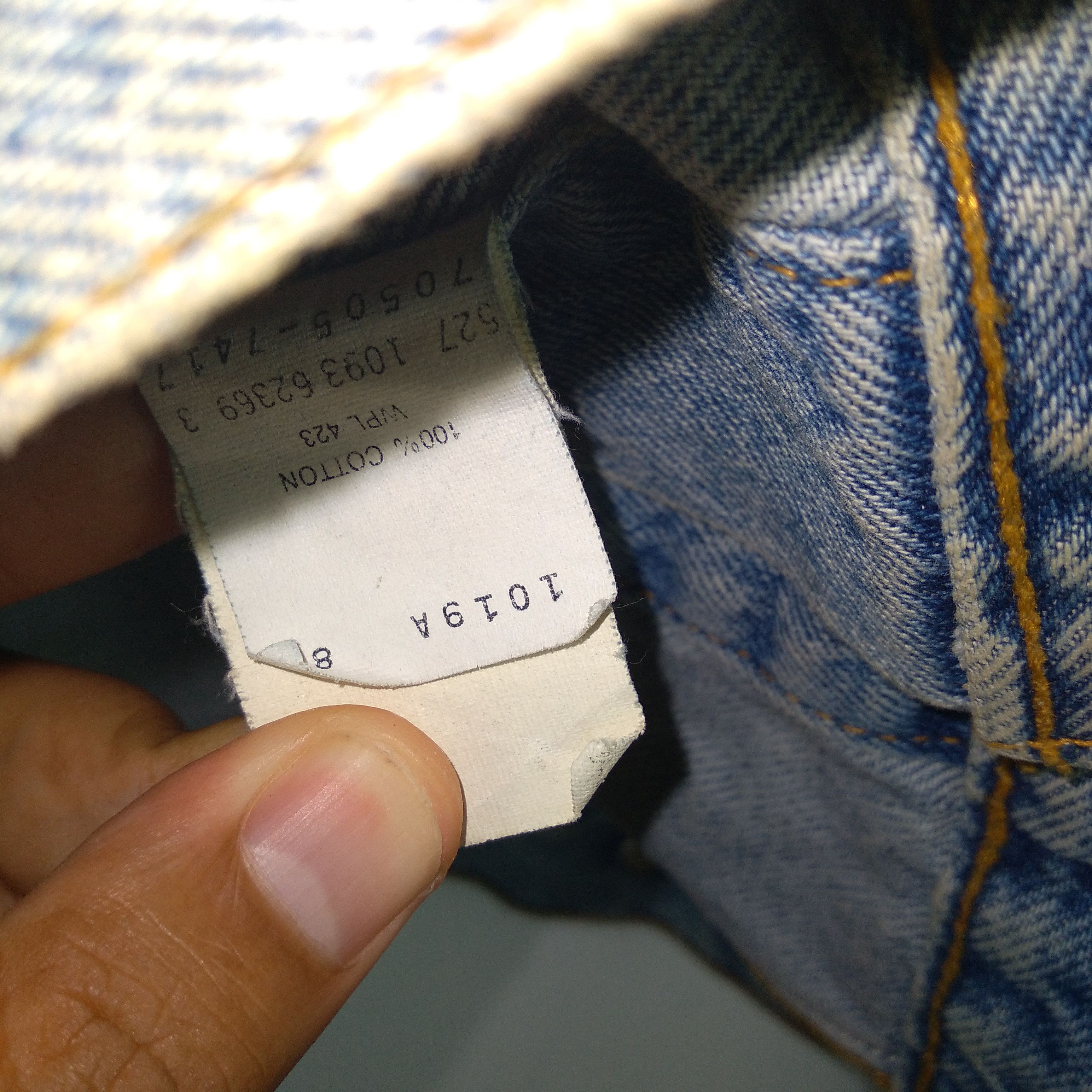 Levi's Vintage Clothing × Vintage 🔥OG🔥Vintage 90s Levis Trucker Denim Jacket Western Jacket Size US S / EU 44-46 / 1 - 11 Thumbnail