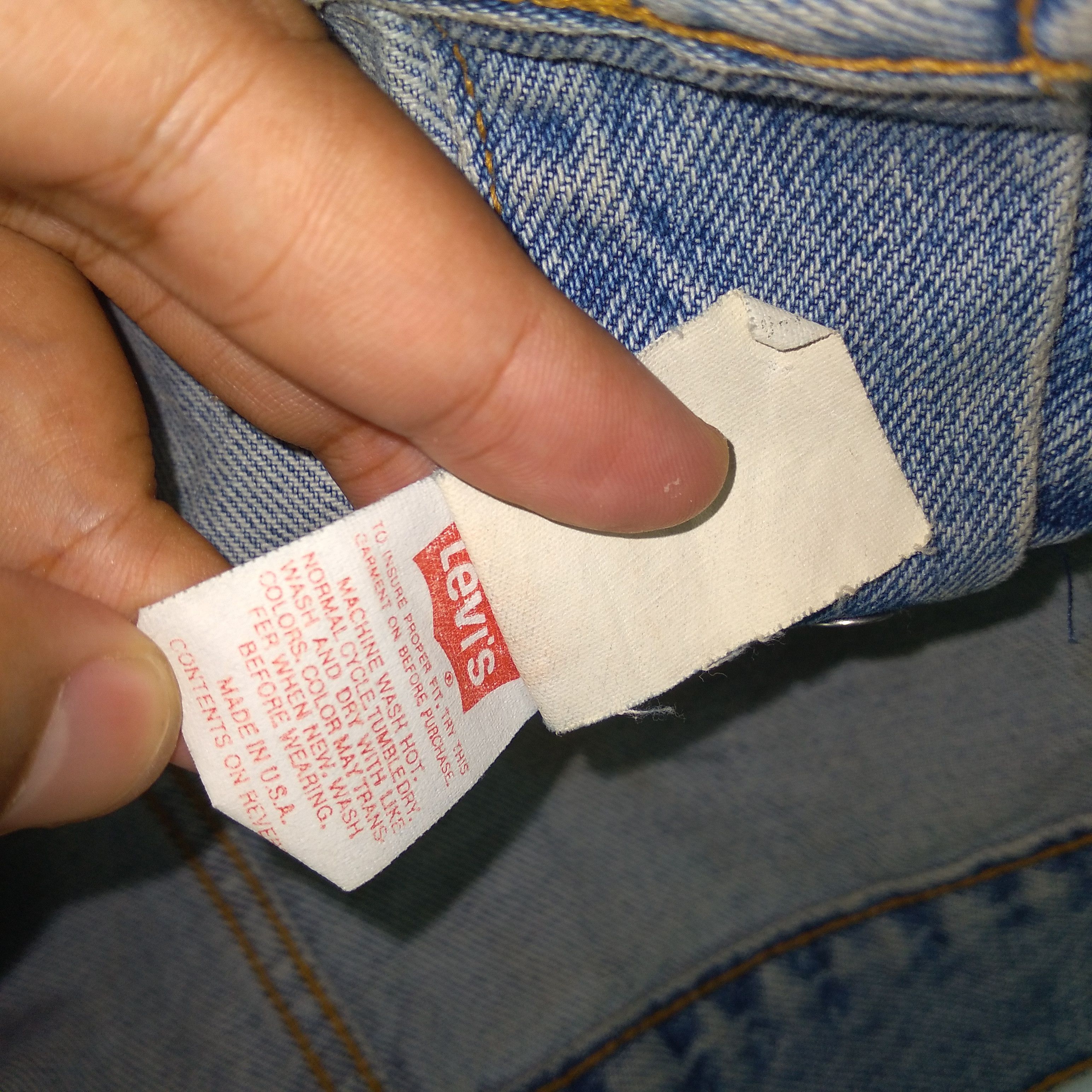 Levi's Vintage Clothing × Vintage 🔥OG🔥Vintage 90s Levis Trucker Denim Jacket Western Jacket Size US S / EU 44-46 / 1 - 10 Thumbnail