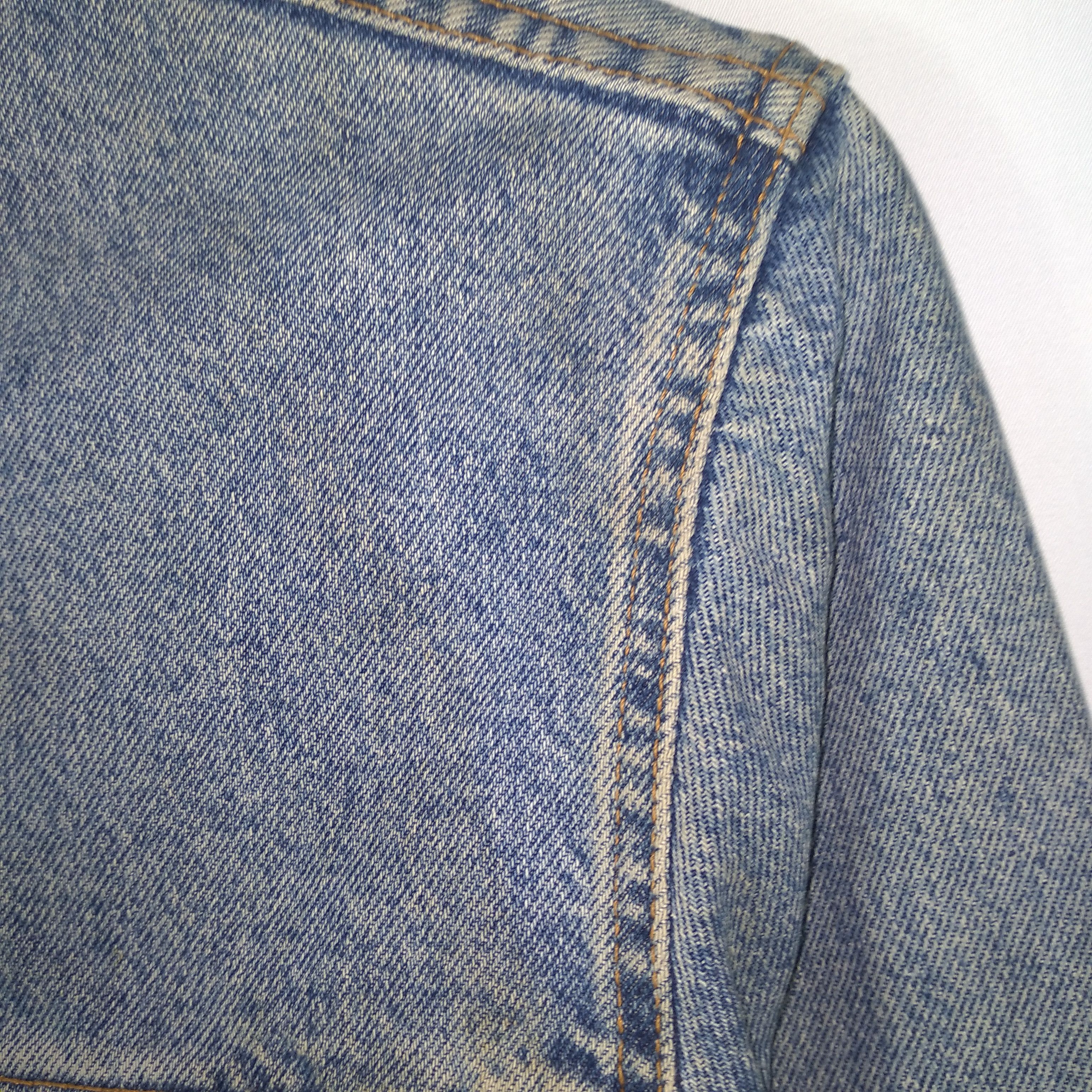 Levi's Vintage Clothing × Vintage 🔥OG🔥Vintage 90s Levis Trucker Denim Jacket Western Jacket Size US S / EU 44-46 / 1 - 7 Thumbnail