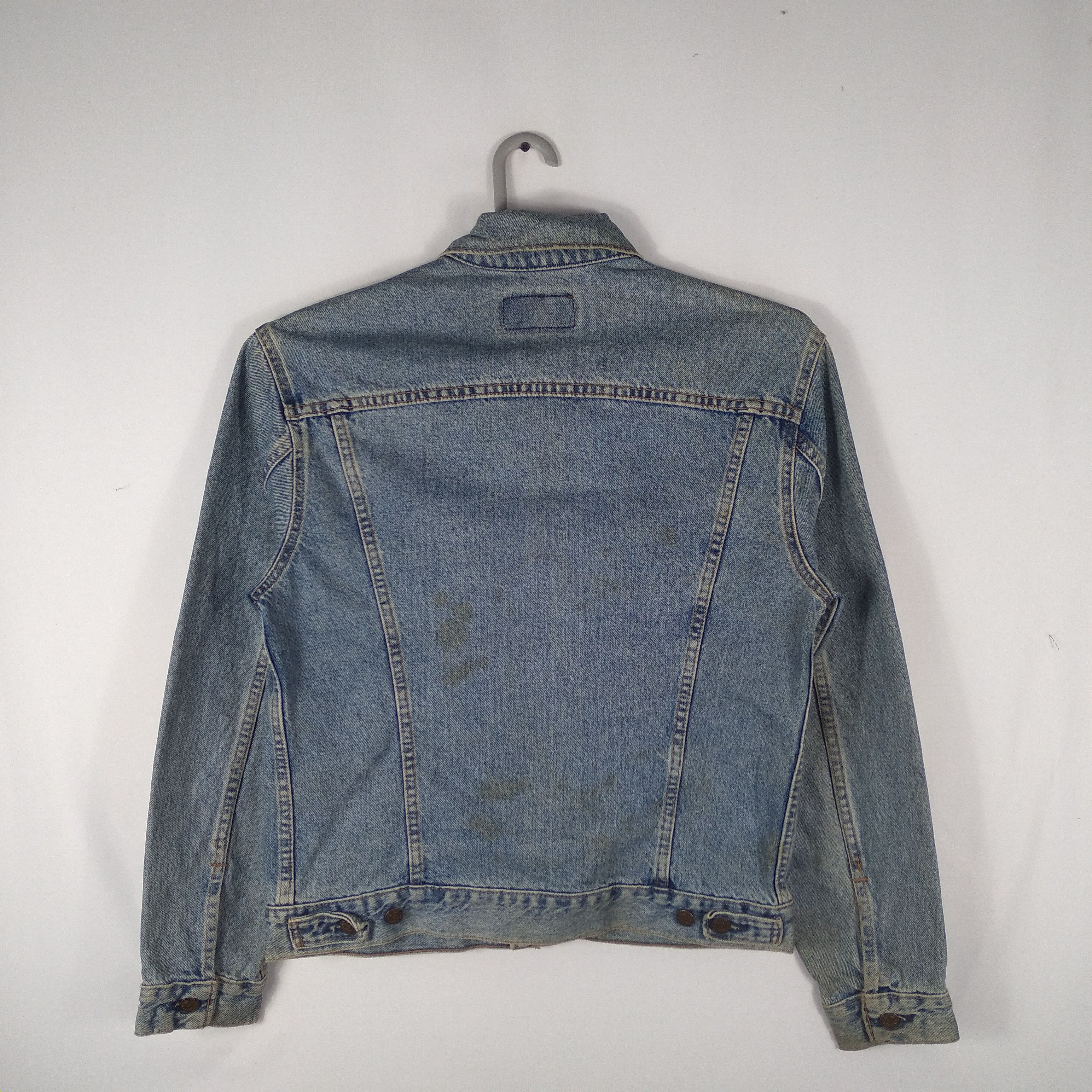 Levi's Vintage Clothing × Vintage 🔥OG🔥Vintage 90s Levis Trucker Denim Jacket Western Jacket Size US S / EU 44-46 / 1 - 4 Thumbnail