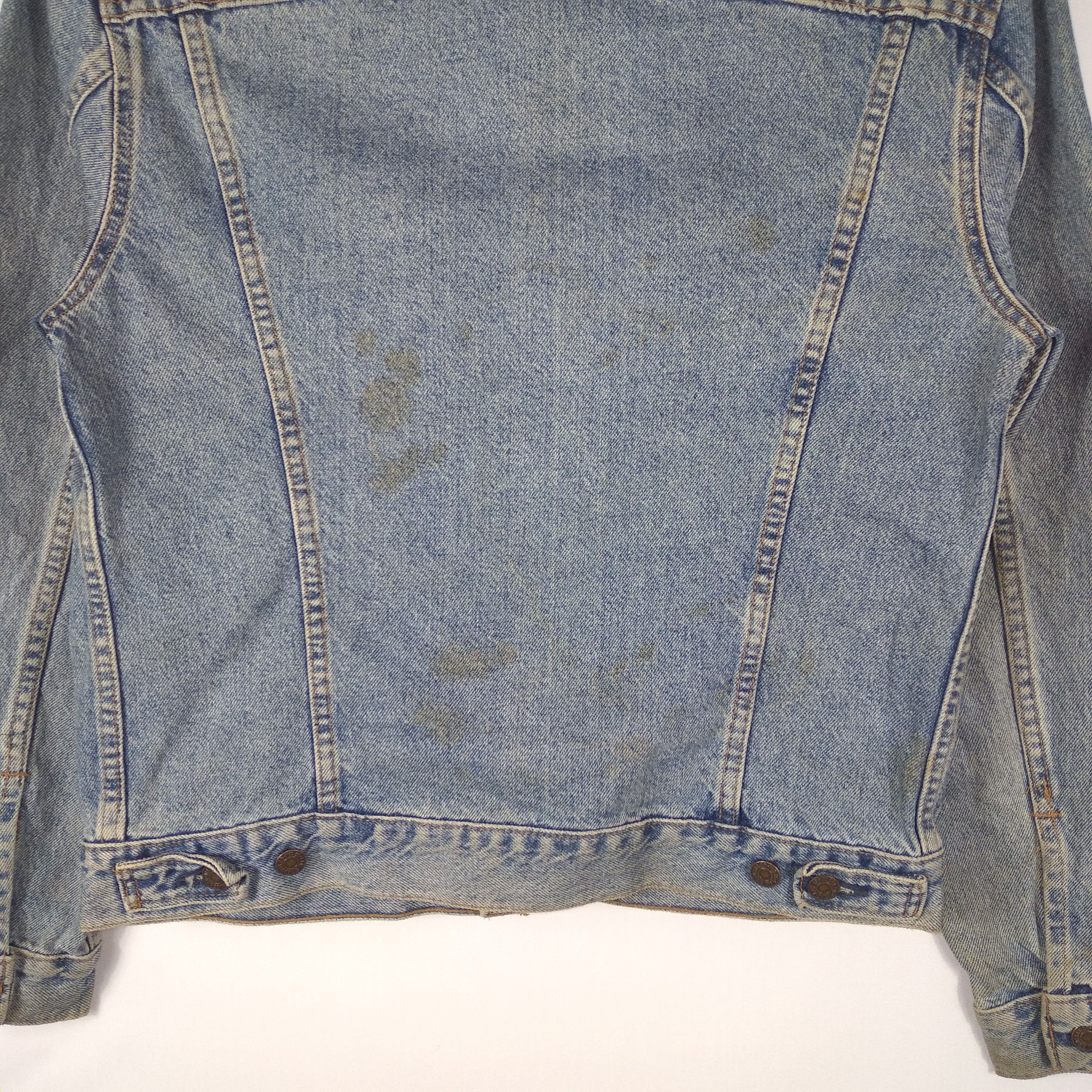 Levi's Vintage Clothing × Vintage 🔥OG🔥Vintage 90s Levis Trucker Denim Jacket Western Jacket Size US S / EU 44-46 / 1 - 8 Thumbnail
