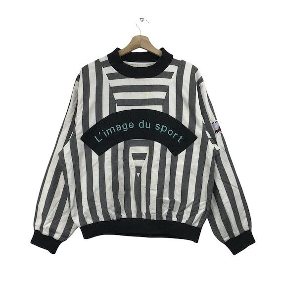 Le Coq Sportif Vtg 90 LE COQ SPORTIF L Image Du Sport Striped Sweater Grailed