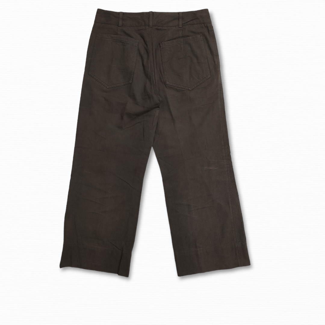 Margaret Howell MHL sun faded moleskin fatigue Chino cropped trousers Size US 31 - 2 Thumbnail