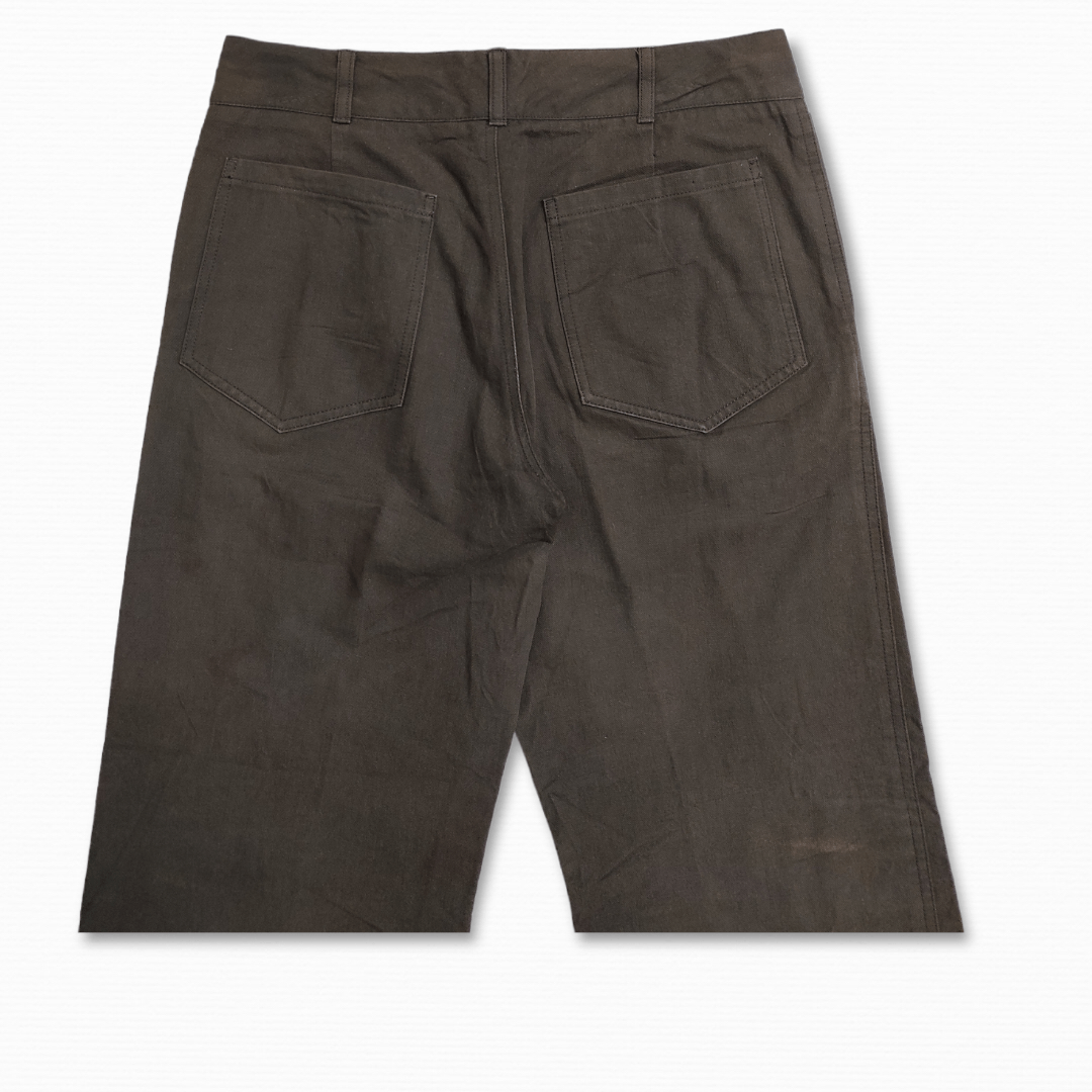 Margaret Howell MHL sun faded moleskin fatigue Chino cropped trousers Size US 31 - 7 Thumbnail