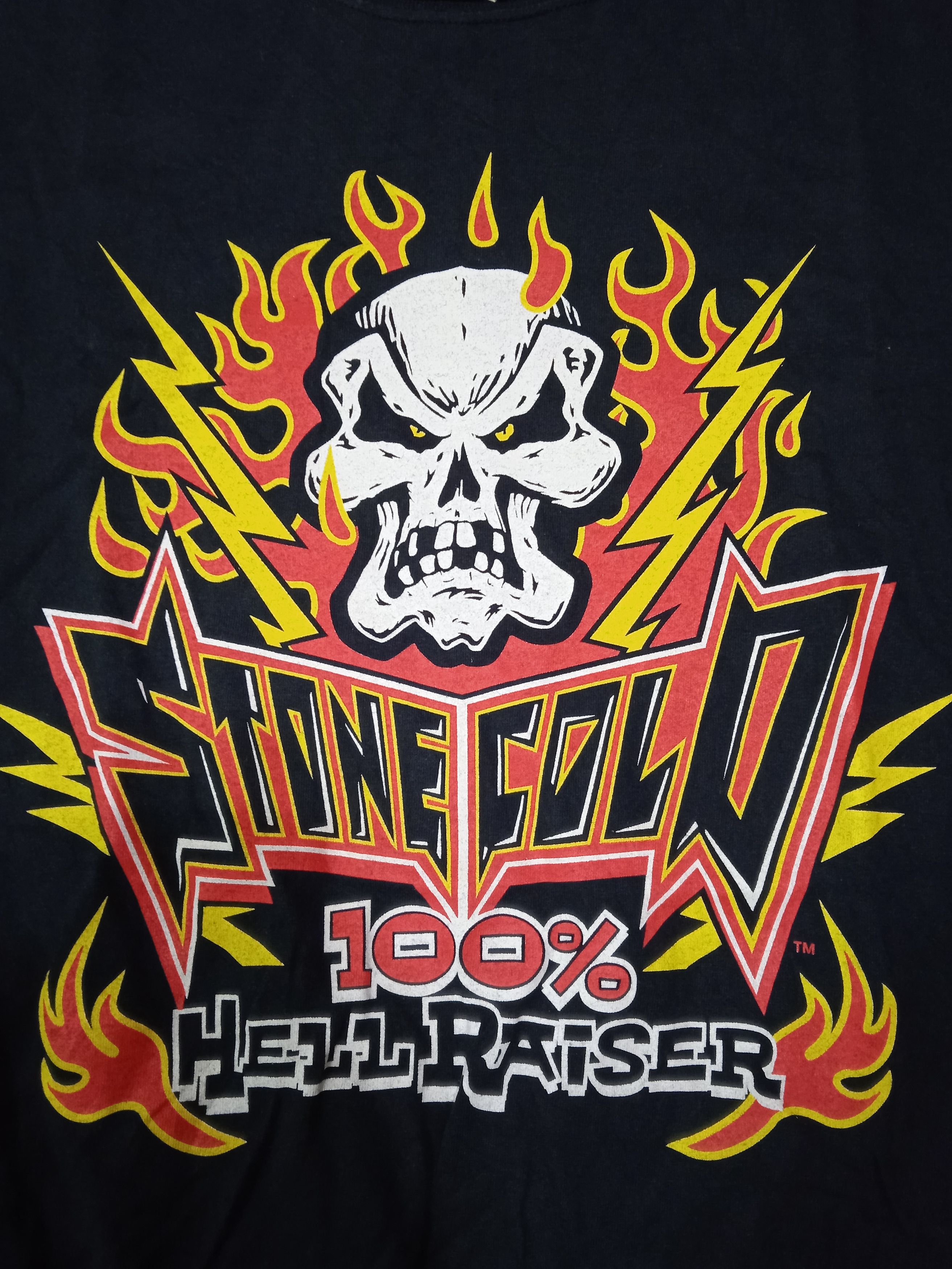 Vintage Vintage 00s WWF Stone Cold Hellraiser T-Shirt Size US L / EU 52-54 / 3 - 6 Thumbnail