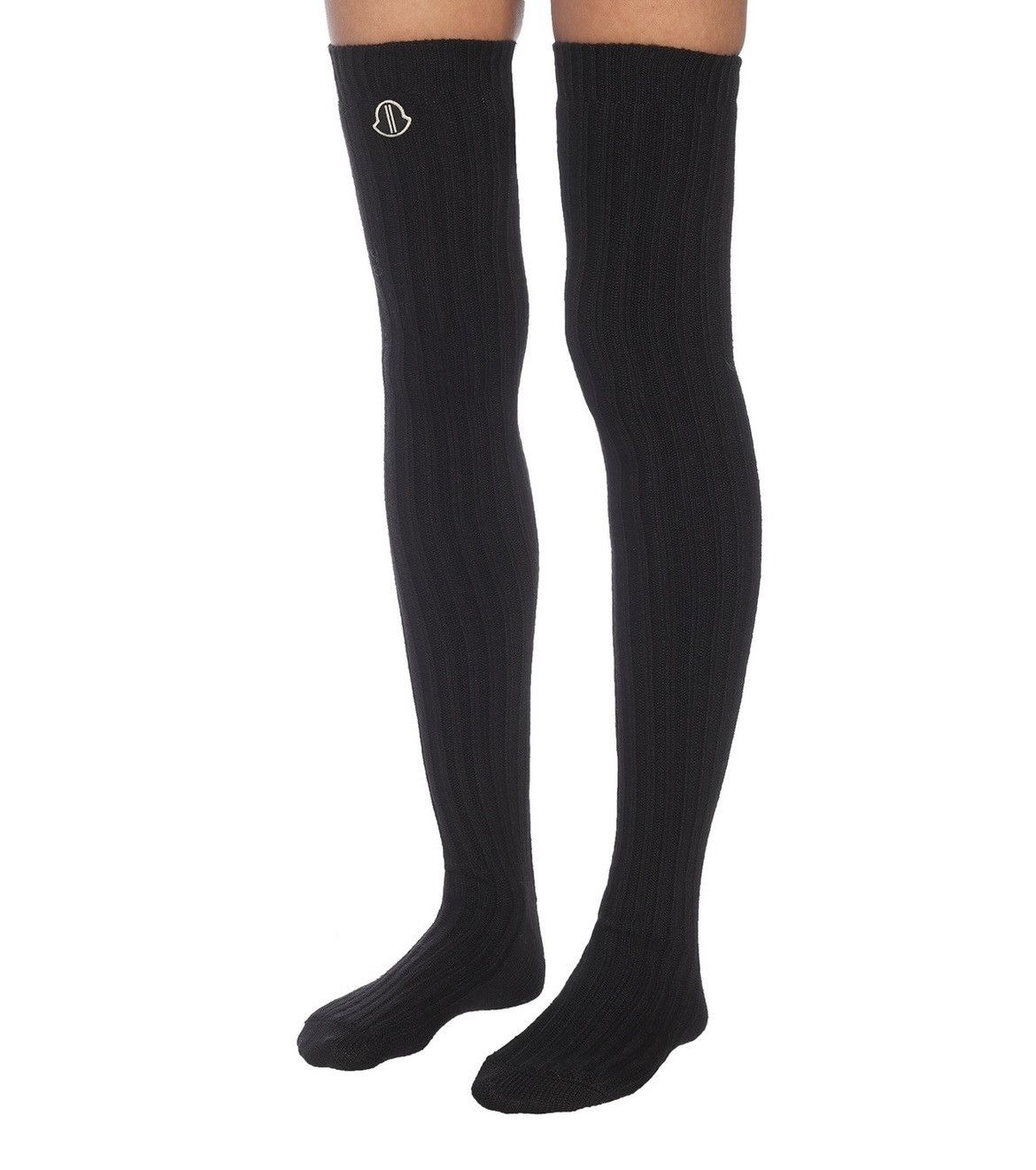 Moncler × Rick Owens FW20 Thigh High Stocking Socks Black OneSize Size ONE SIZE - 11 Thumbnail